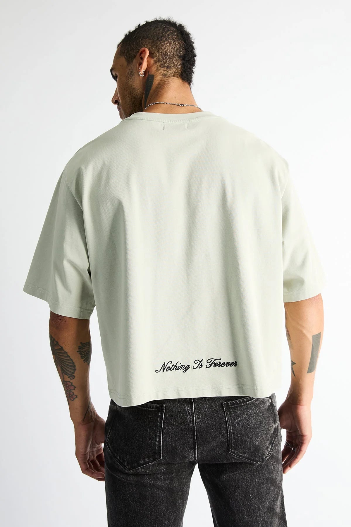 Men's Austin Cropped Oversized T-Shirt