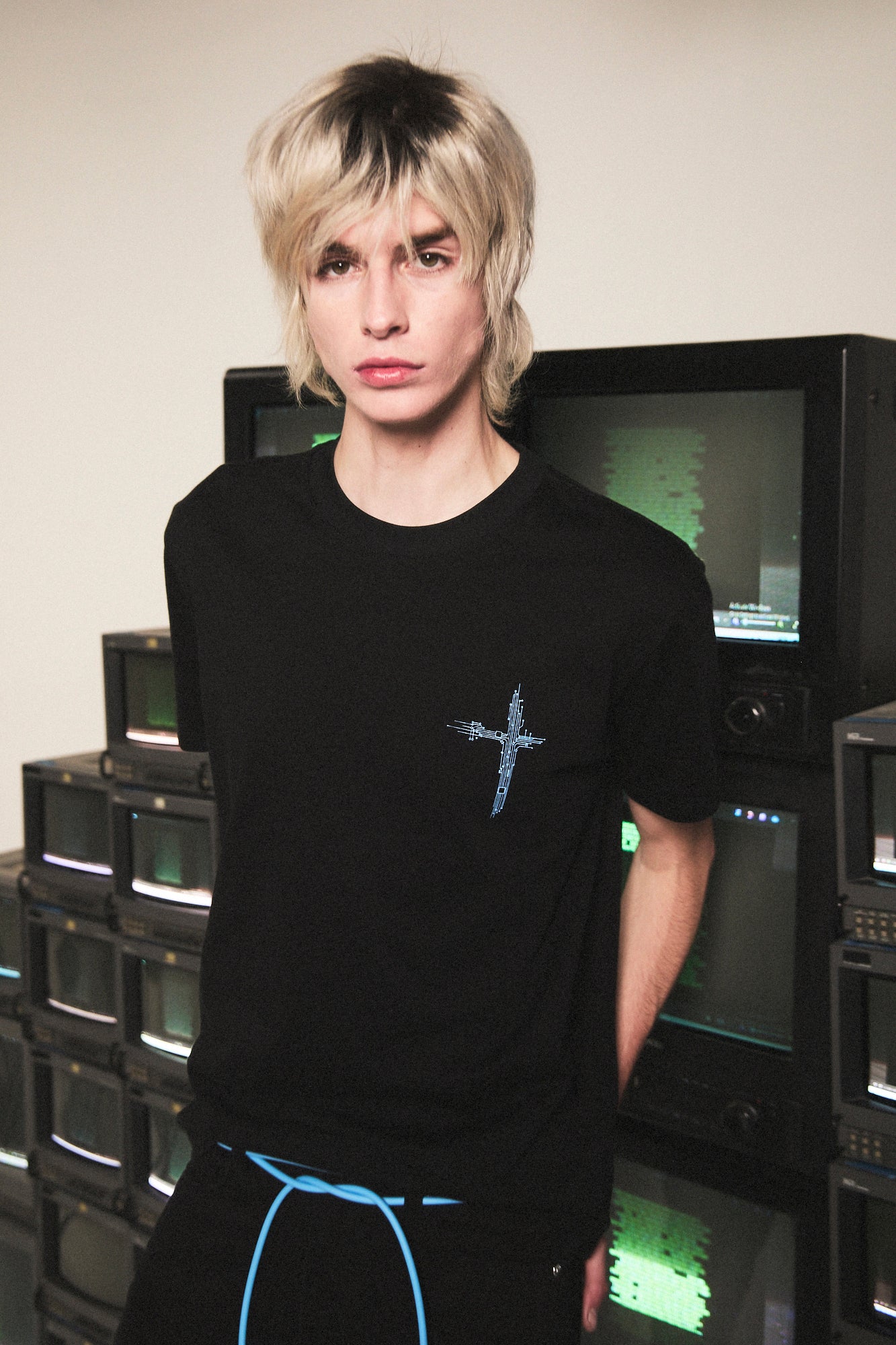 Men's Liam Black Circuit Cross T-Shirt