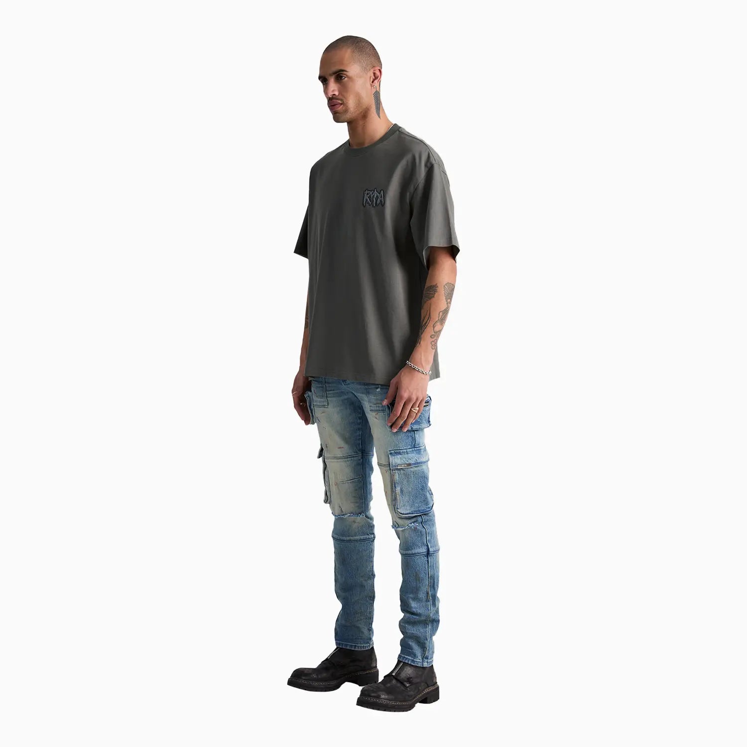 Men's Colin Olive Sigilism T-Shirt RTA - Tops and Bottoms USA