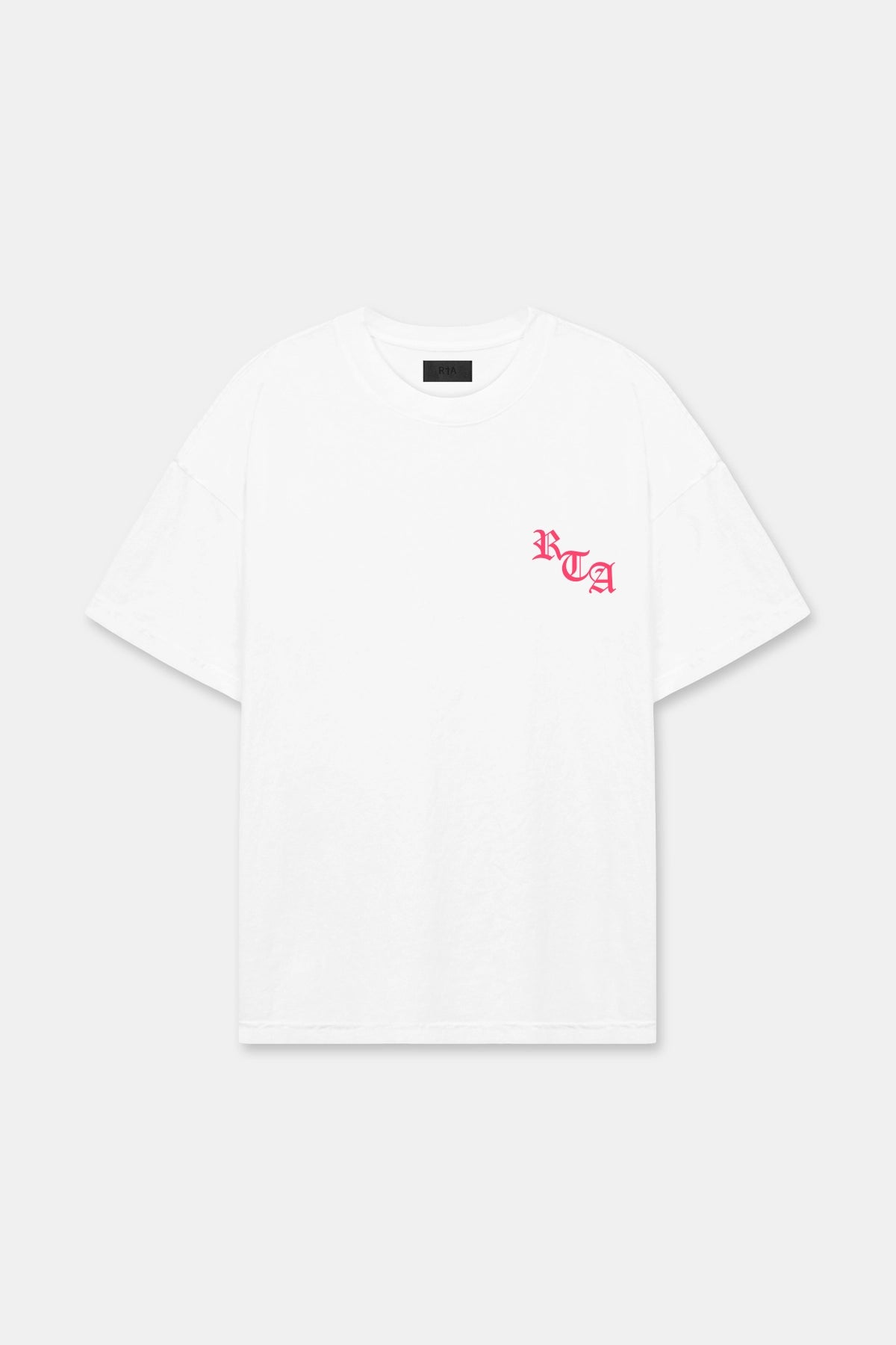 Men's  Ashes Pink In White T Shirt