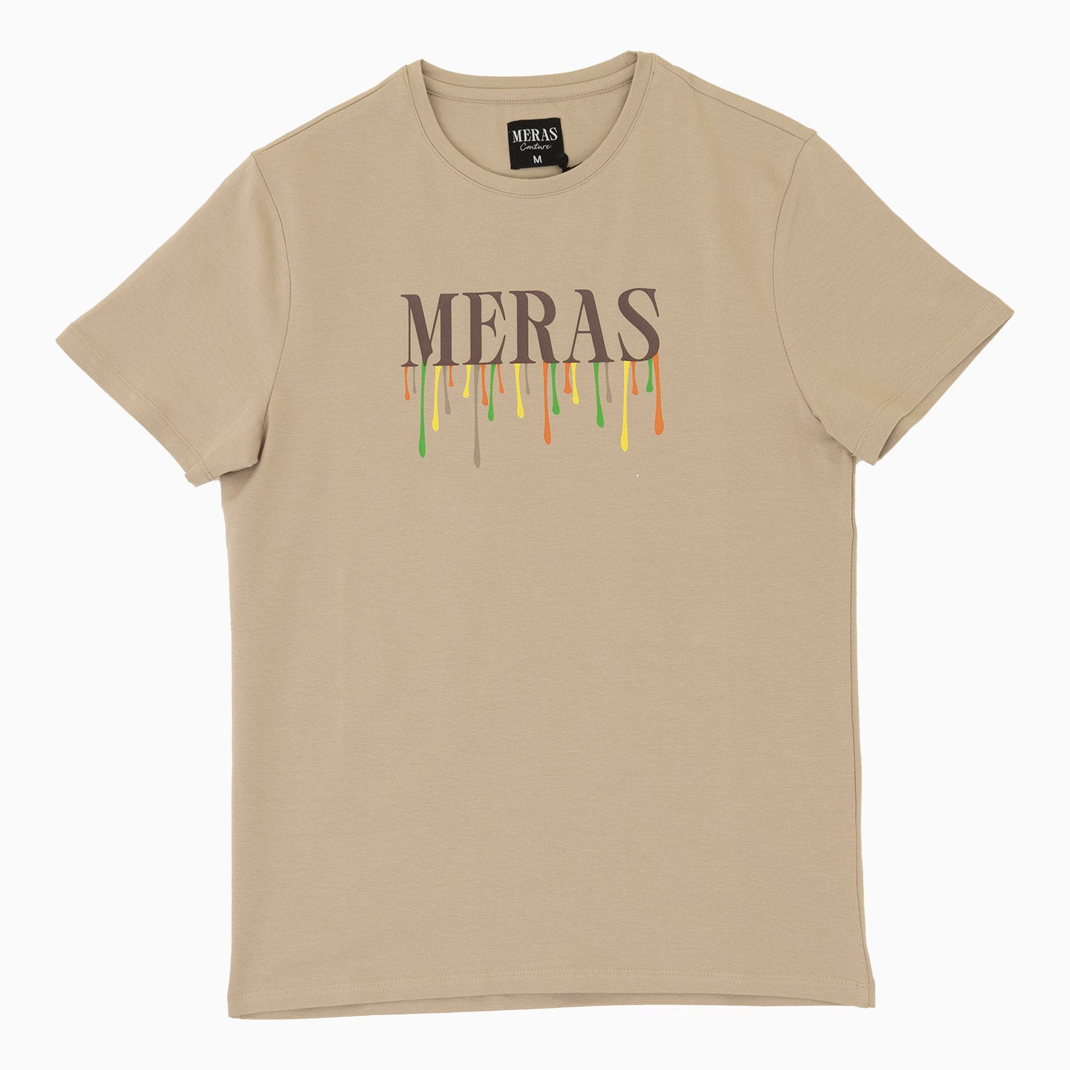 Meras Men's Crew Neck Short Sleeve T Shirt-tears-e2089