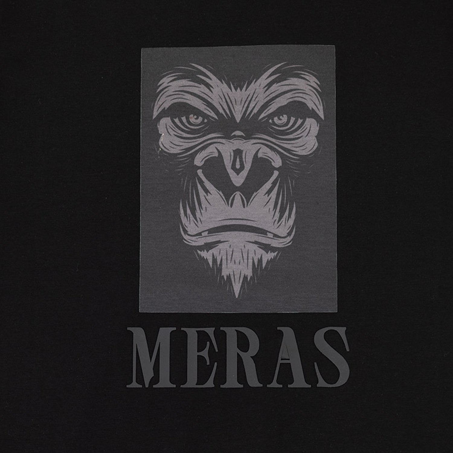 Meras Men's Gorillas Graphic Short Sleeve T-Shirt-monkey-1128