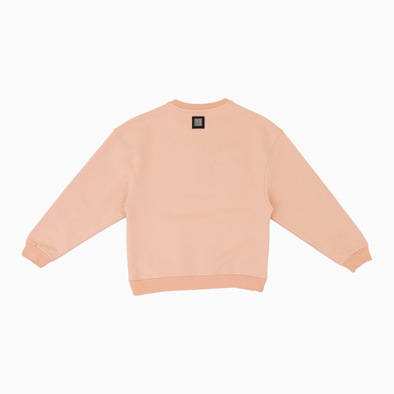 Meras Women's Embroidery Crew Neck Sweatshirt-mcw2310-peach