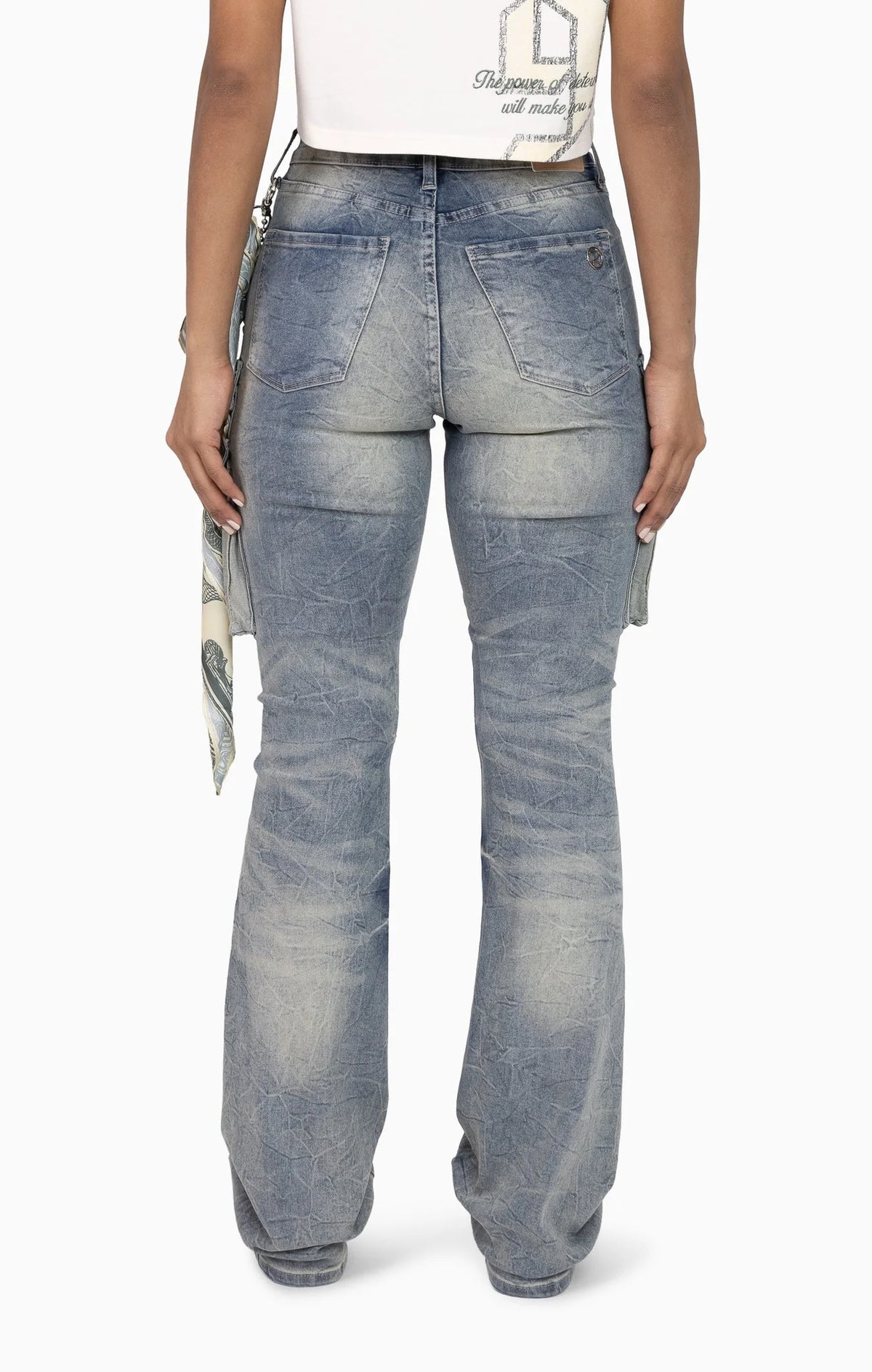 Women's Chain Scarf Utility Pant