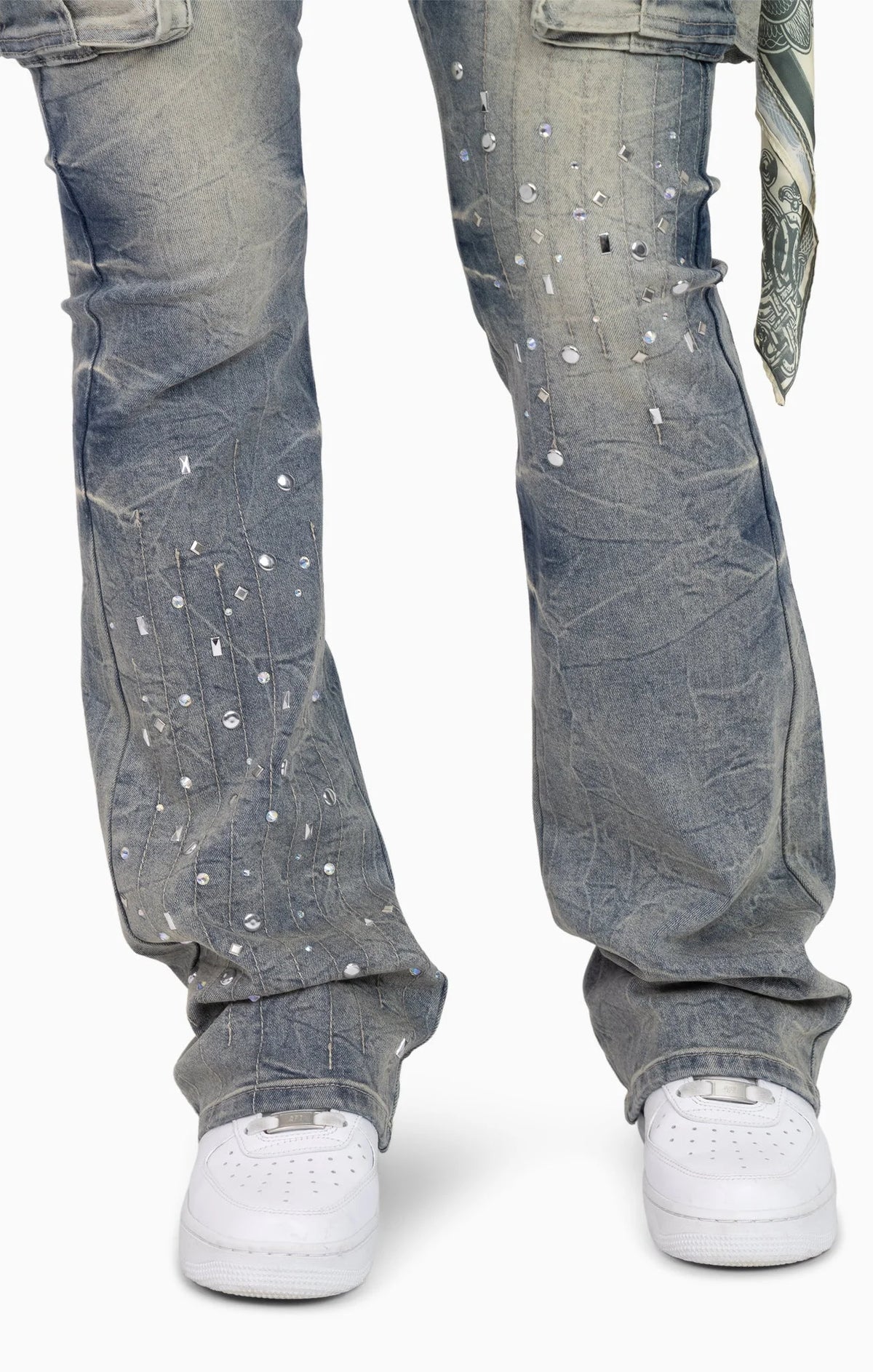 Women's Chain Scarf Utility Pant