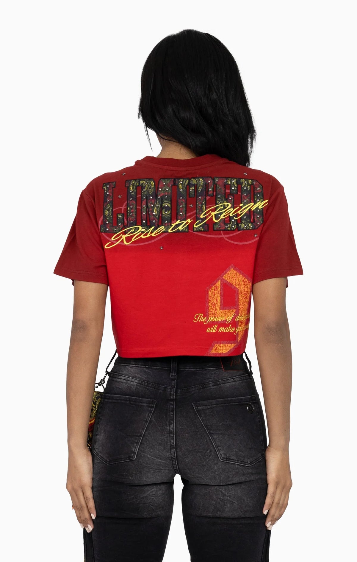 Women's Puff Print Embellish T-Shirt