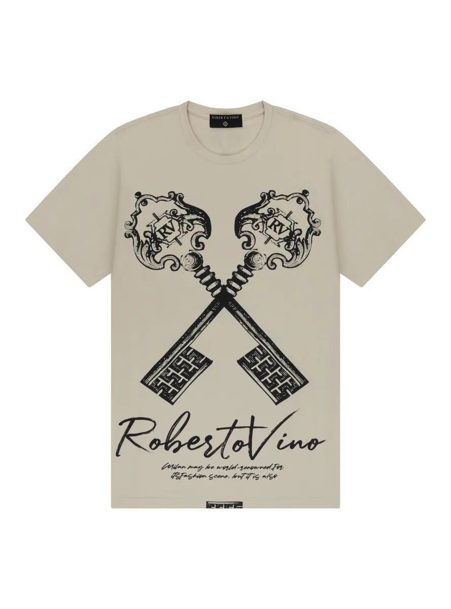 Men's Vino Keys Crew Neck T-Shirt Roberto Vino - Tops and Bottoms USA