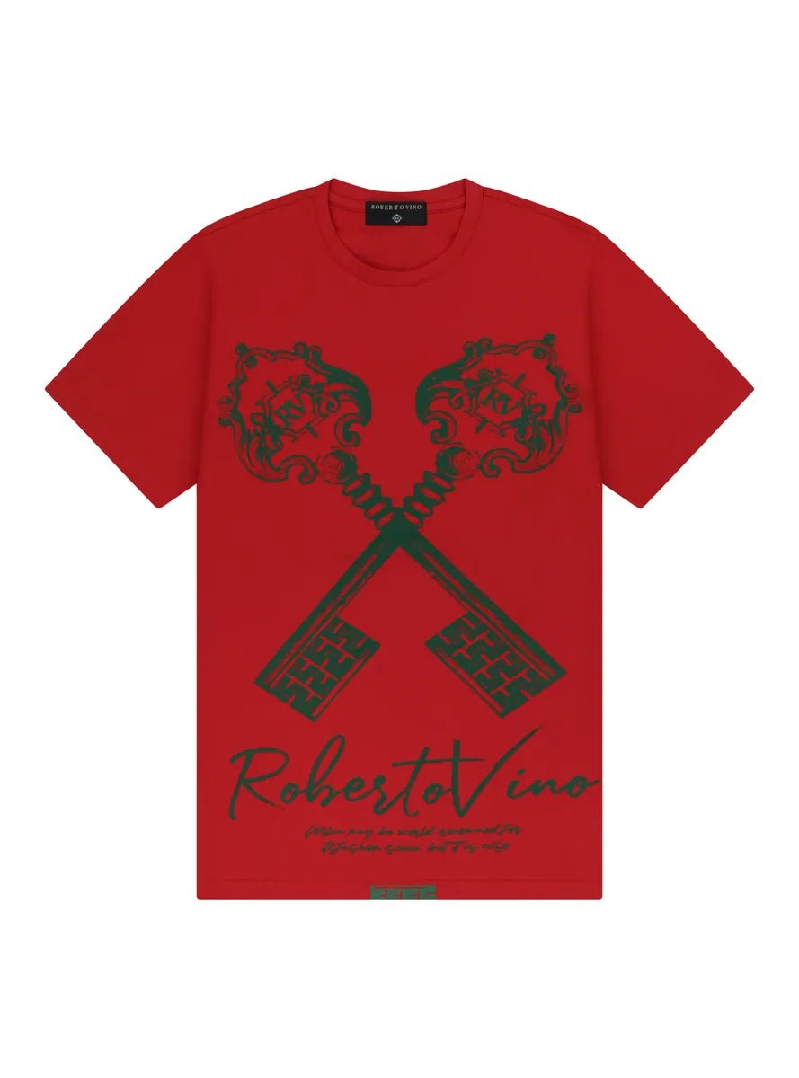 Men's Vino Keys Crew Neck T-Shirt Roberto Vino - Tops and Bottoms USA