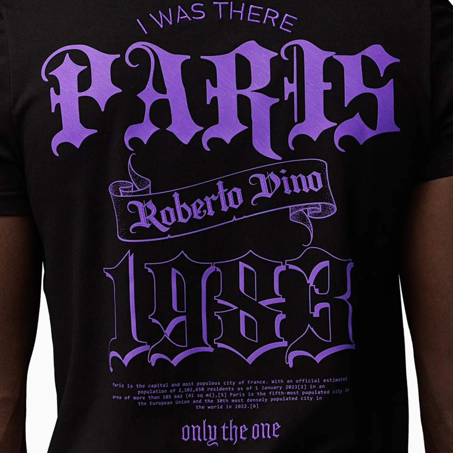 Men's One Paris Short Sleeve T-Shirt Roberto Vino - Tops and Bottoms USA