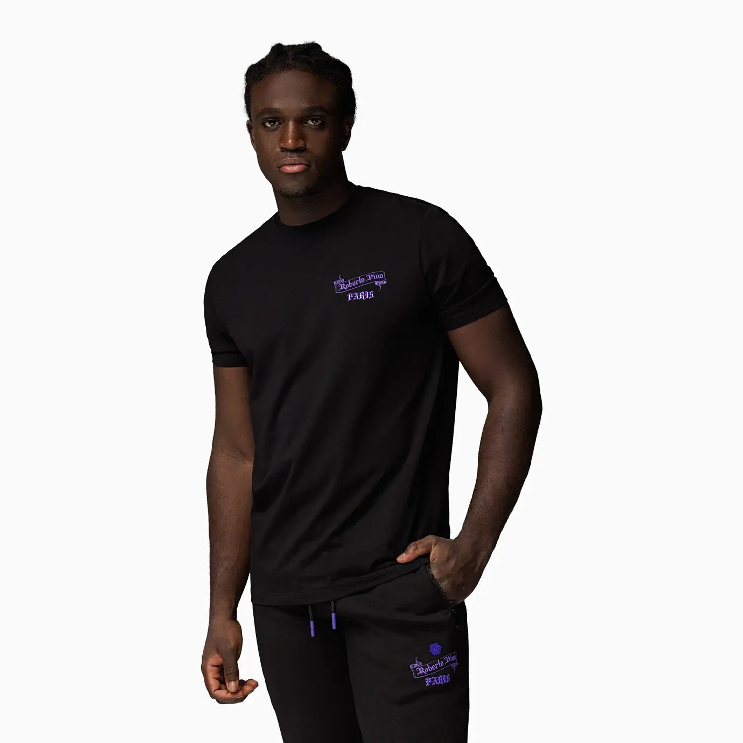 Men's One Paris Short Sleeve T-Shirt Roberto Vino - Tops and Bottoms USA