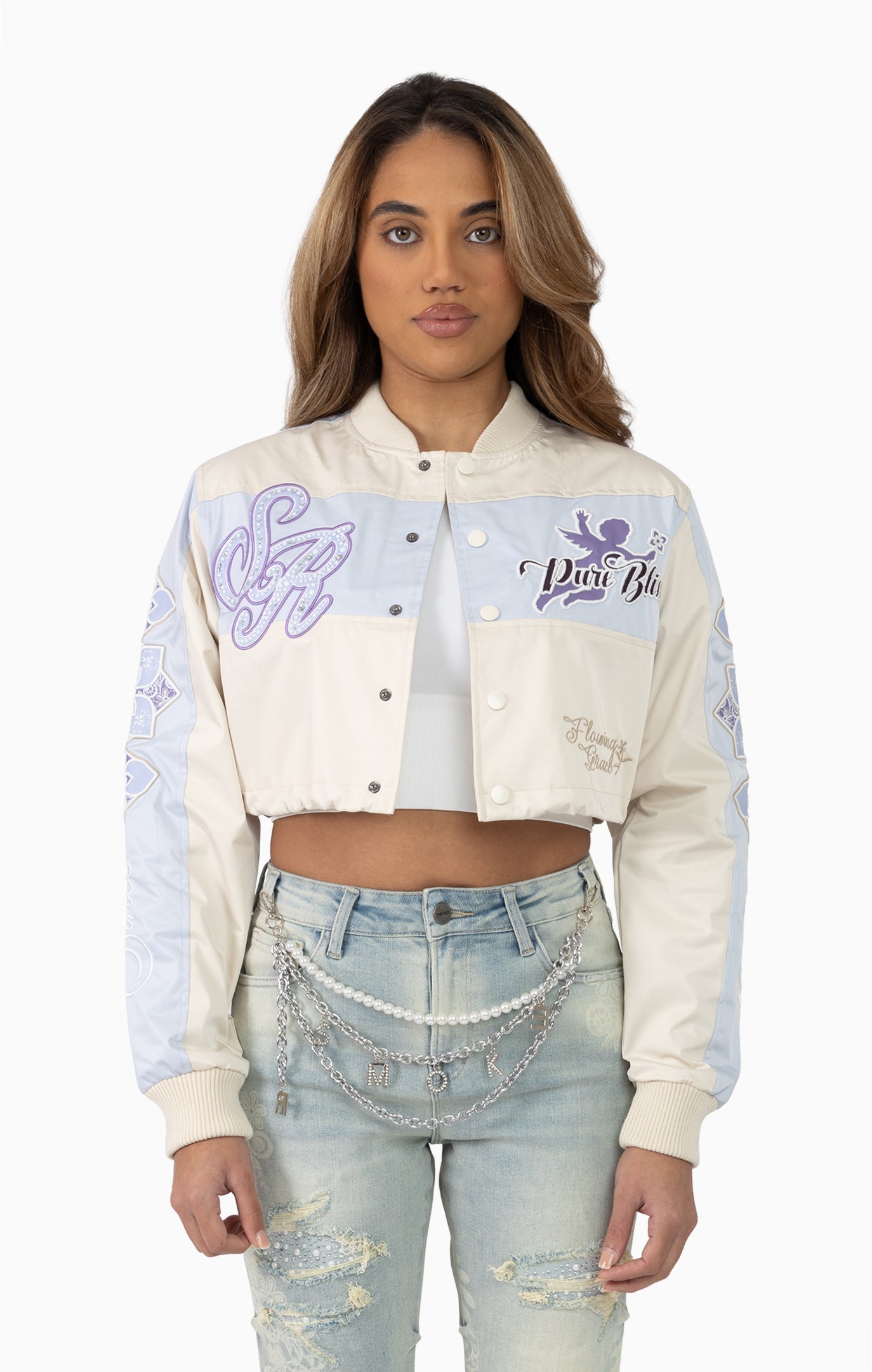 Women's Metallic Windbreaker Jacket
