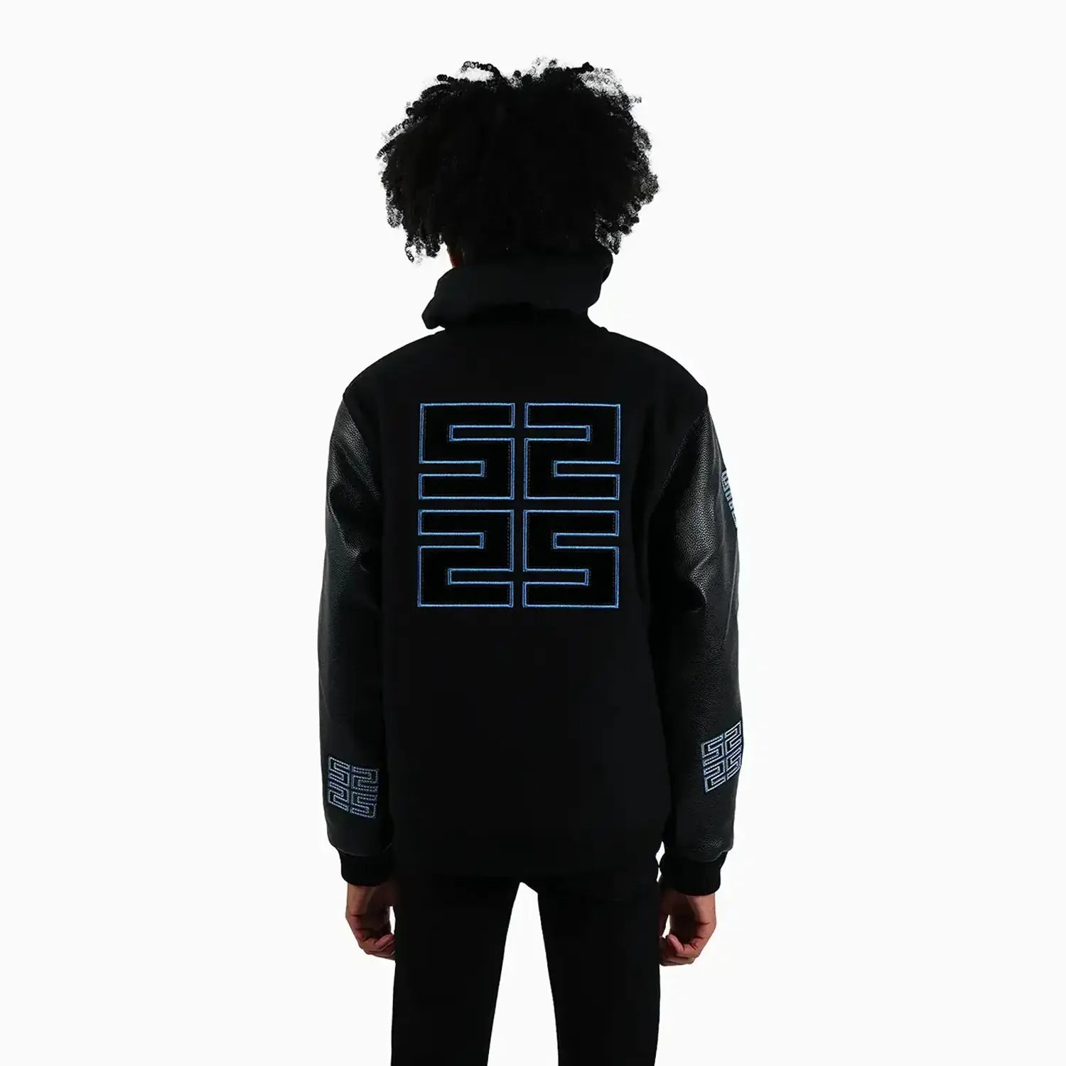 Kid's Reflective Wool Varsity Jacket