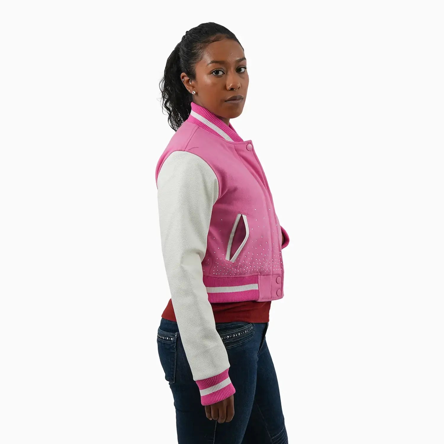 Women's Imperial Crest Wool Varsity Jacket