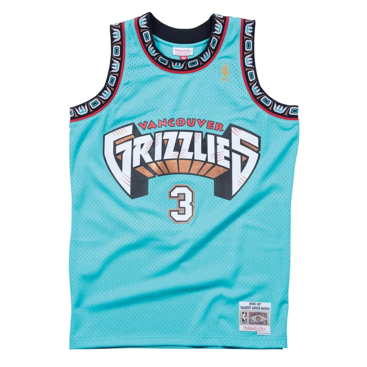 Swingman Shareef Abdur-Rahim Vancouver Grizzlies 1996-97 Turquoise Jersey
