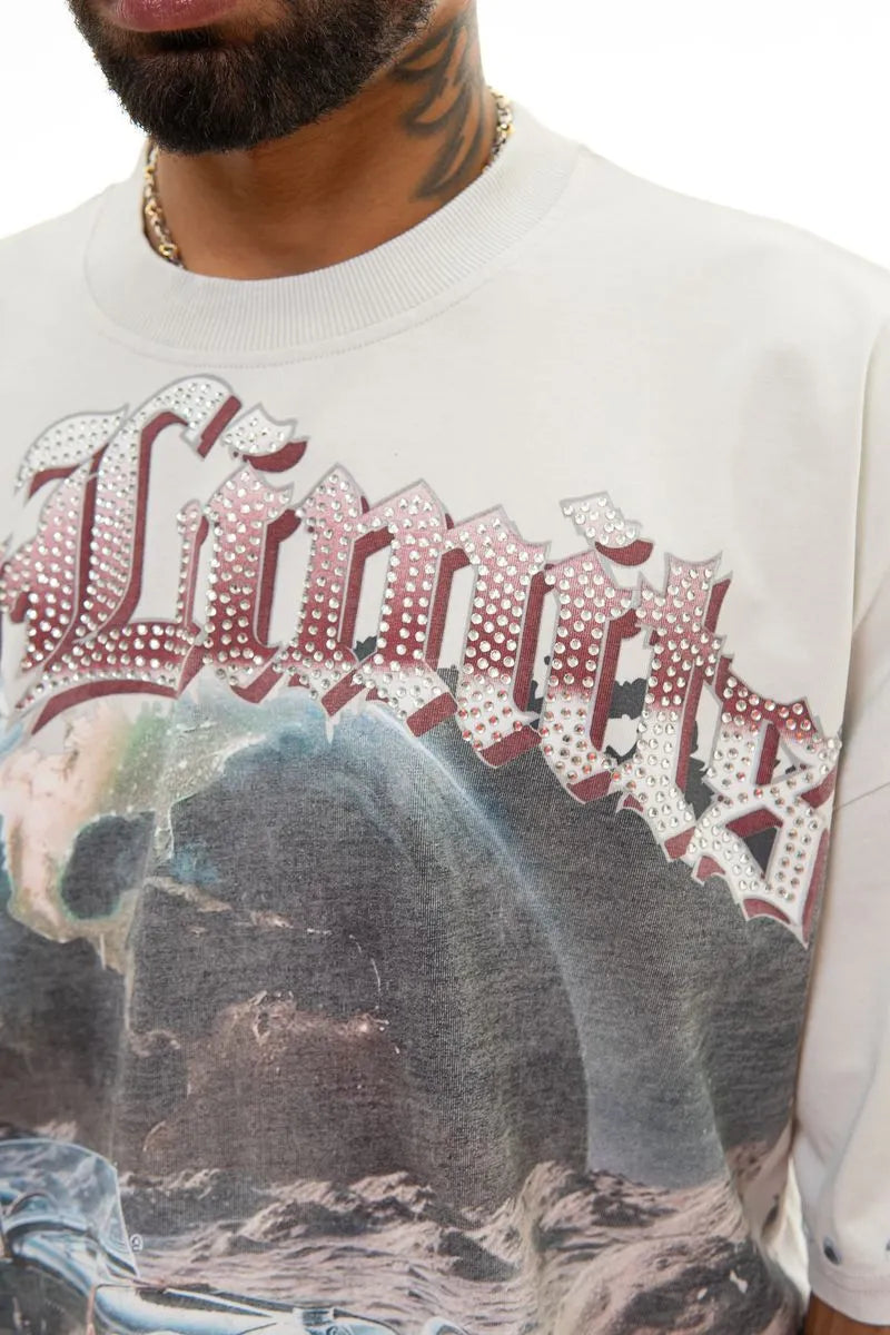 Men's Only Goals Oversized Graphic T-Shirt