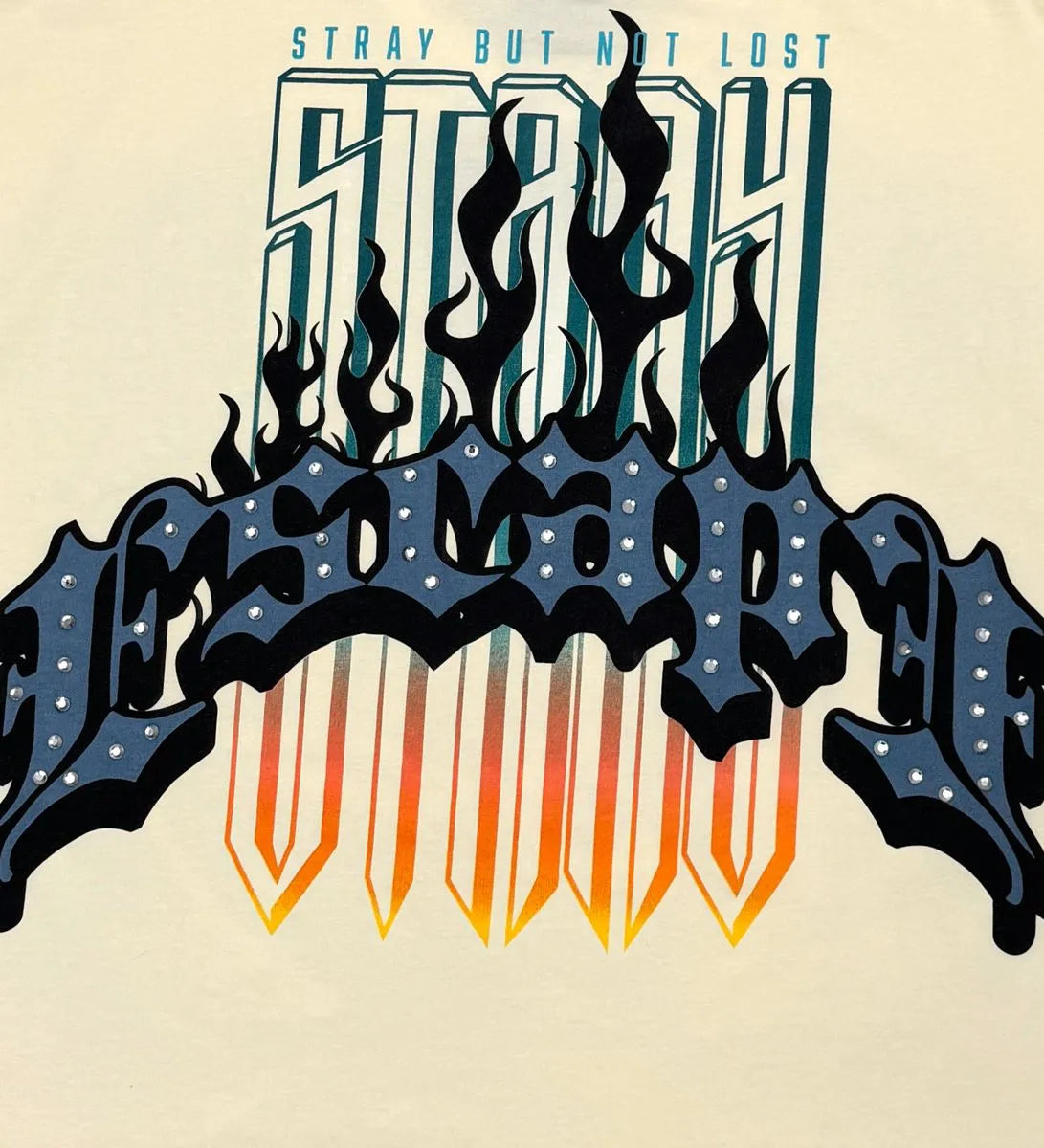 Men's Escape Stray Graphic Wide Crop Fit T-Shirt