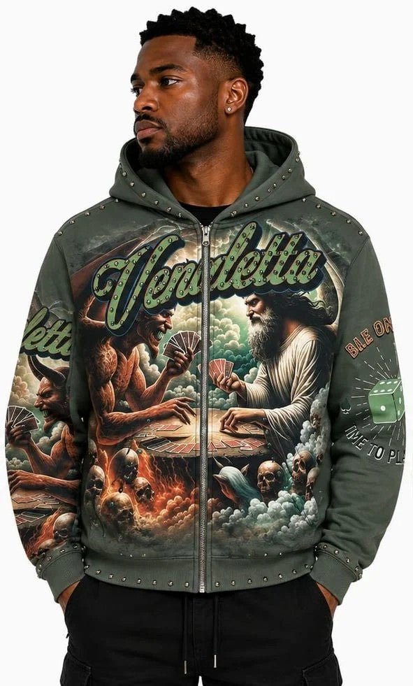 Men's Vendetta Full Zip Hoodie Stray - Tops and Bottoms USA