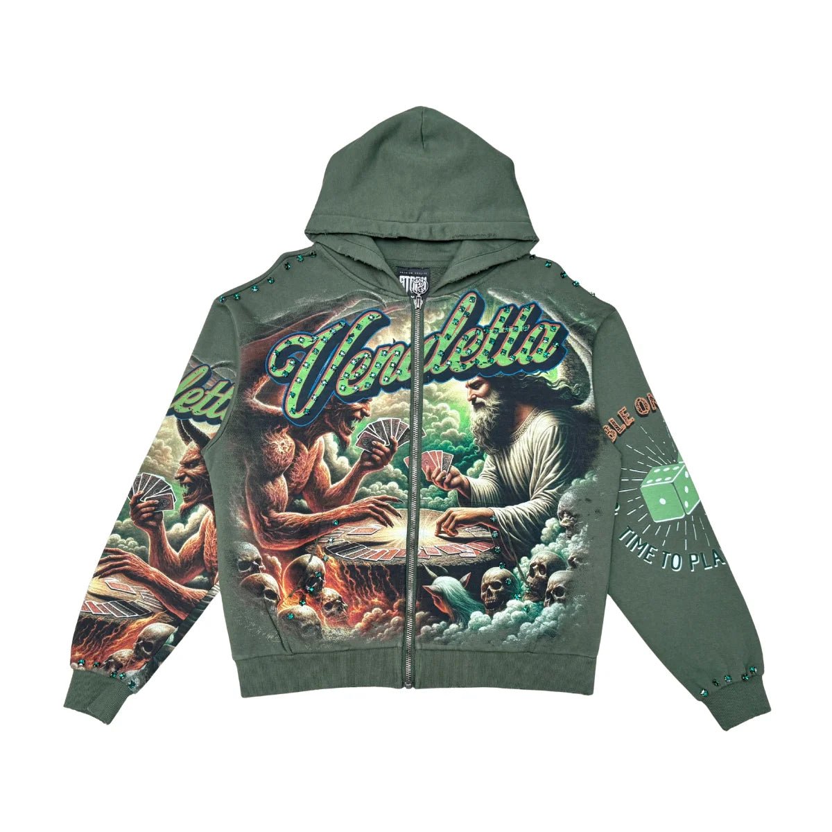 Men's Vendetta Full Zip Hoodie Stray - Tops and Bottoms USA