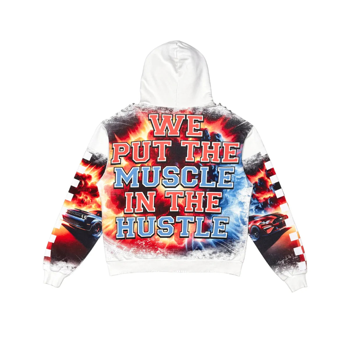 Men's Muscle Hustle Full Zip Hoodie