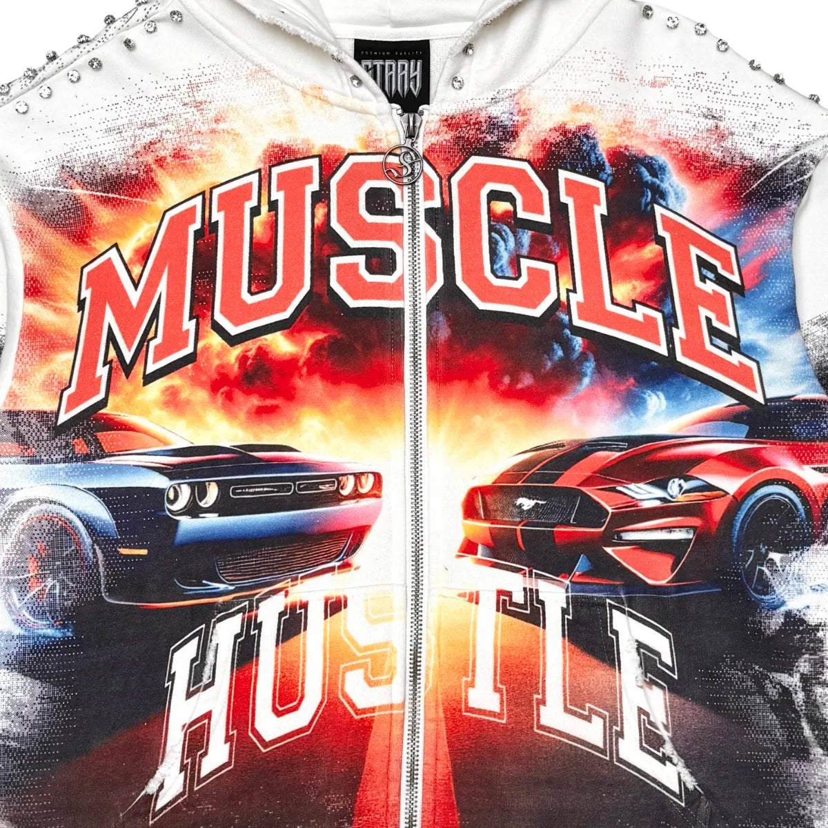 Men's Muscle Hustle Full Zip Hoodie