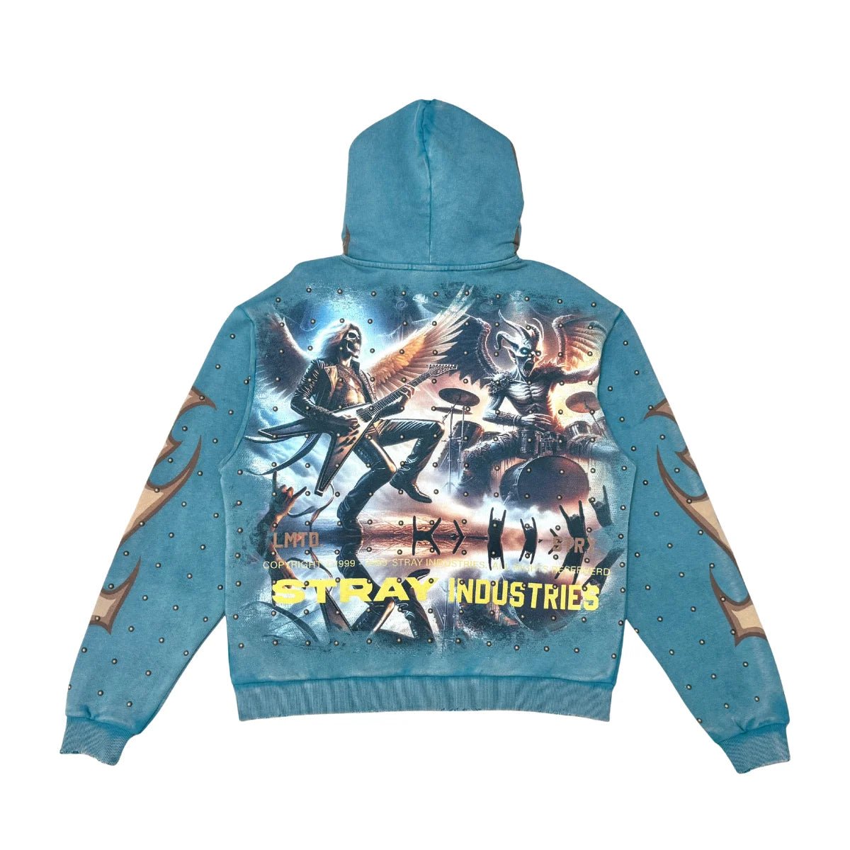 Men's Rockstar Mummy Full Zip Hoodie Stray - Tops and Bottoms USA