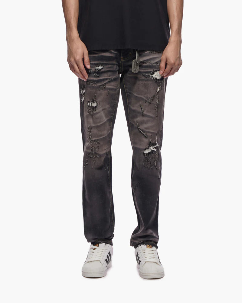 Men's TYRANT Black Wash Straight Denim Pant