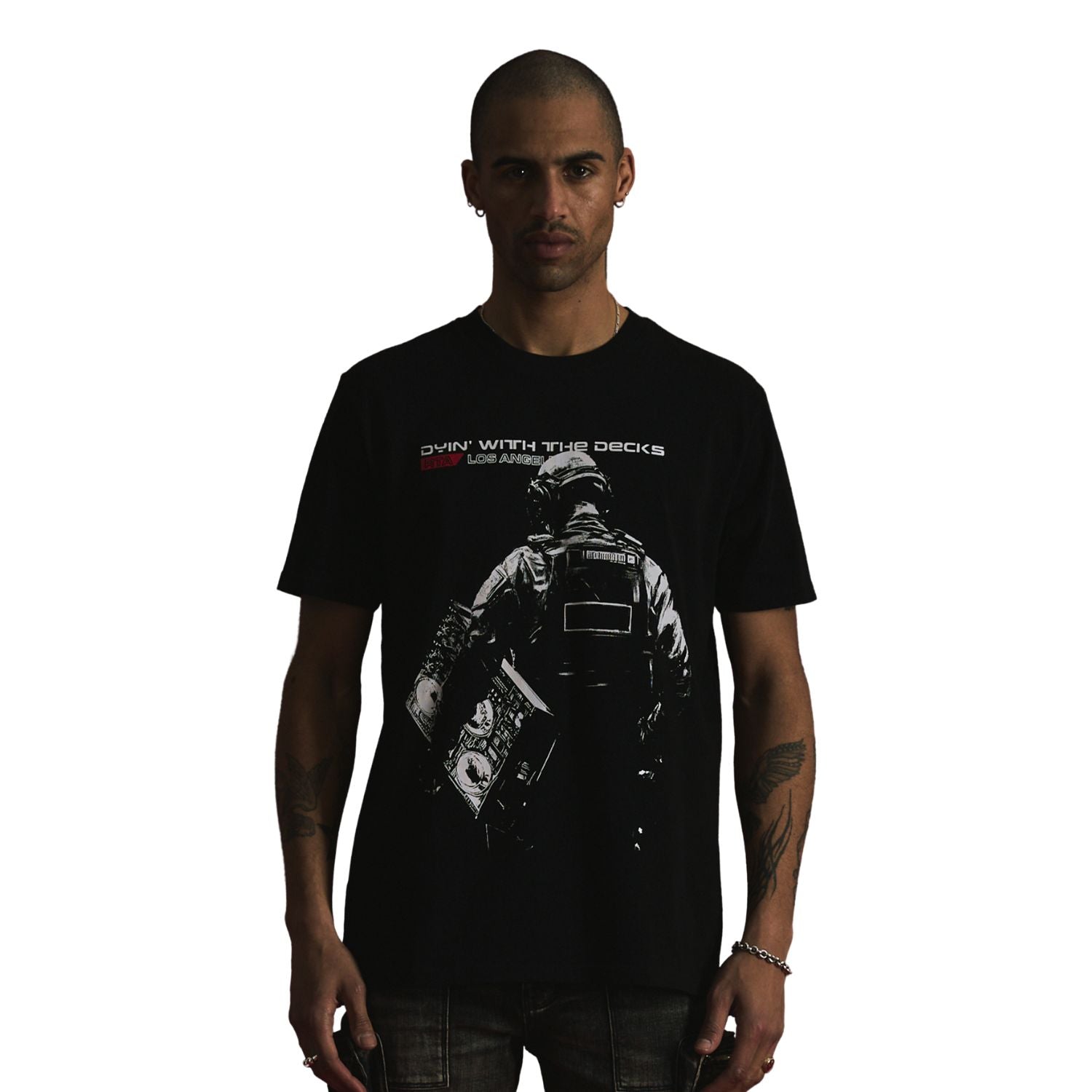 Men's Liam Black Deck T-Shirt