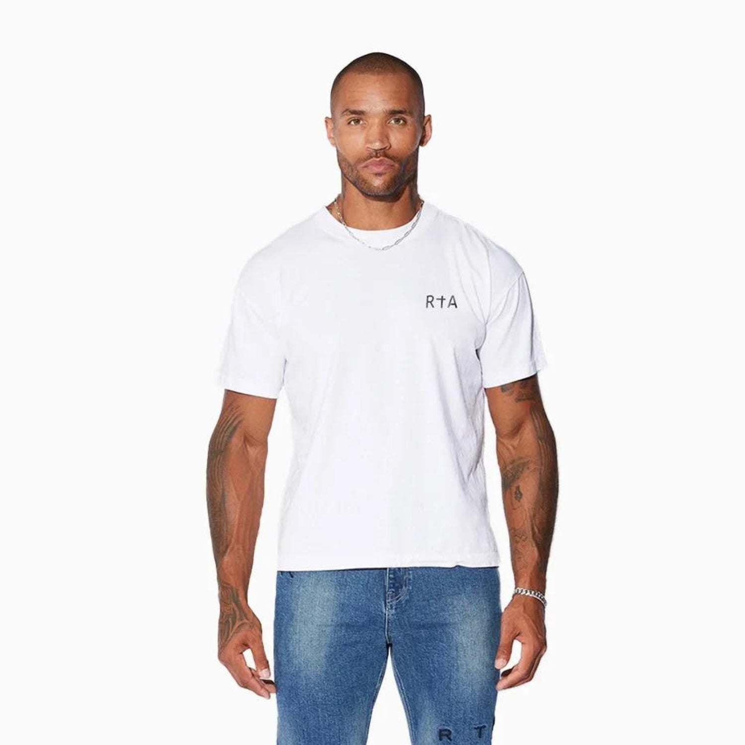 Men's Black Chest Logo T-Shirt