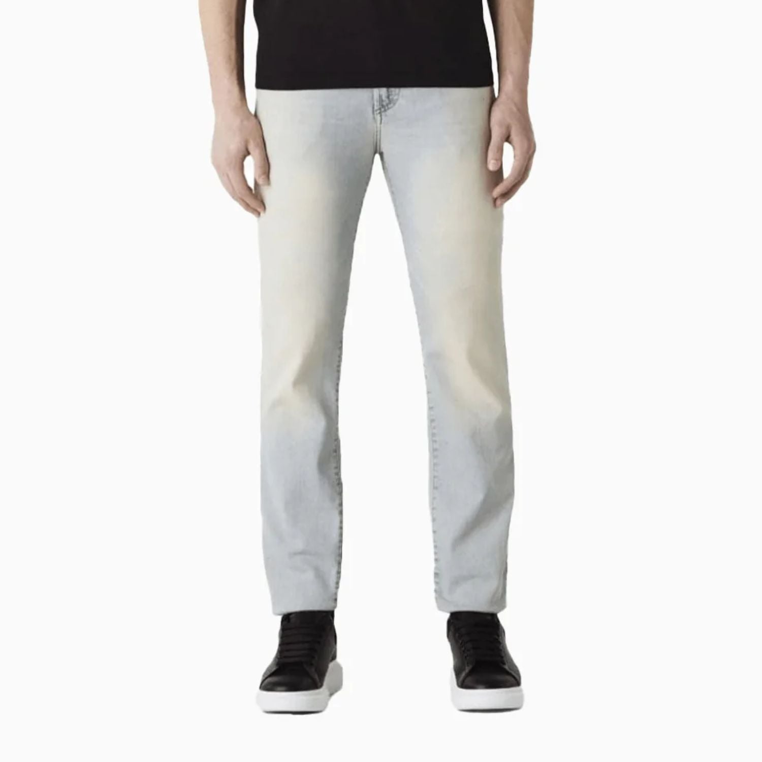 Men's Brando Washed Slim-Cut Skinny Denim Pant