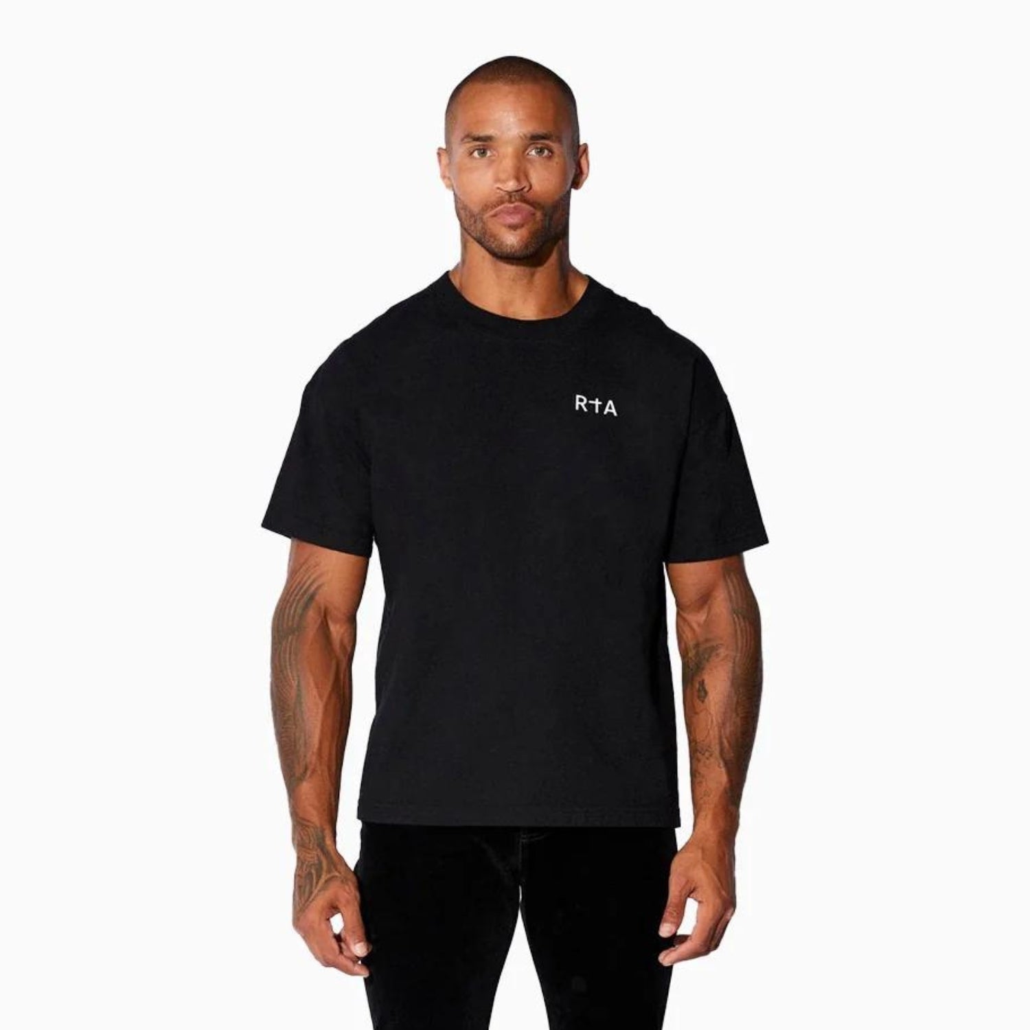 Men's White Chest Logo T-Shirt