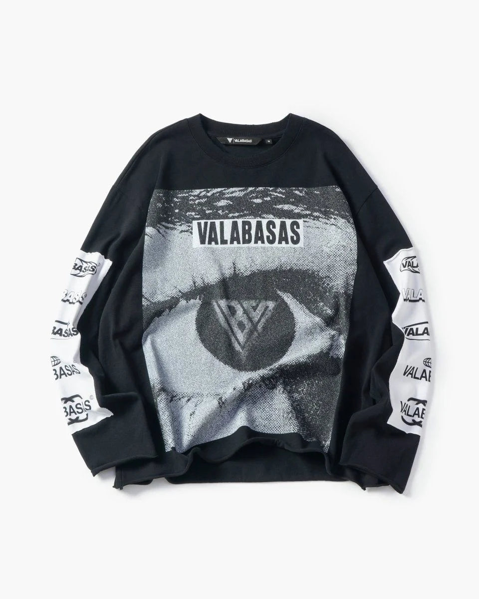 Men's Optic Nerve Vintage Black Long Sleeve T-Shirt