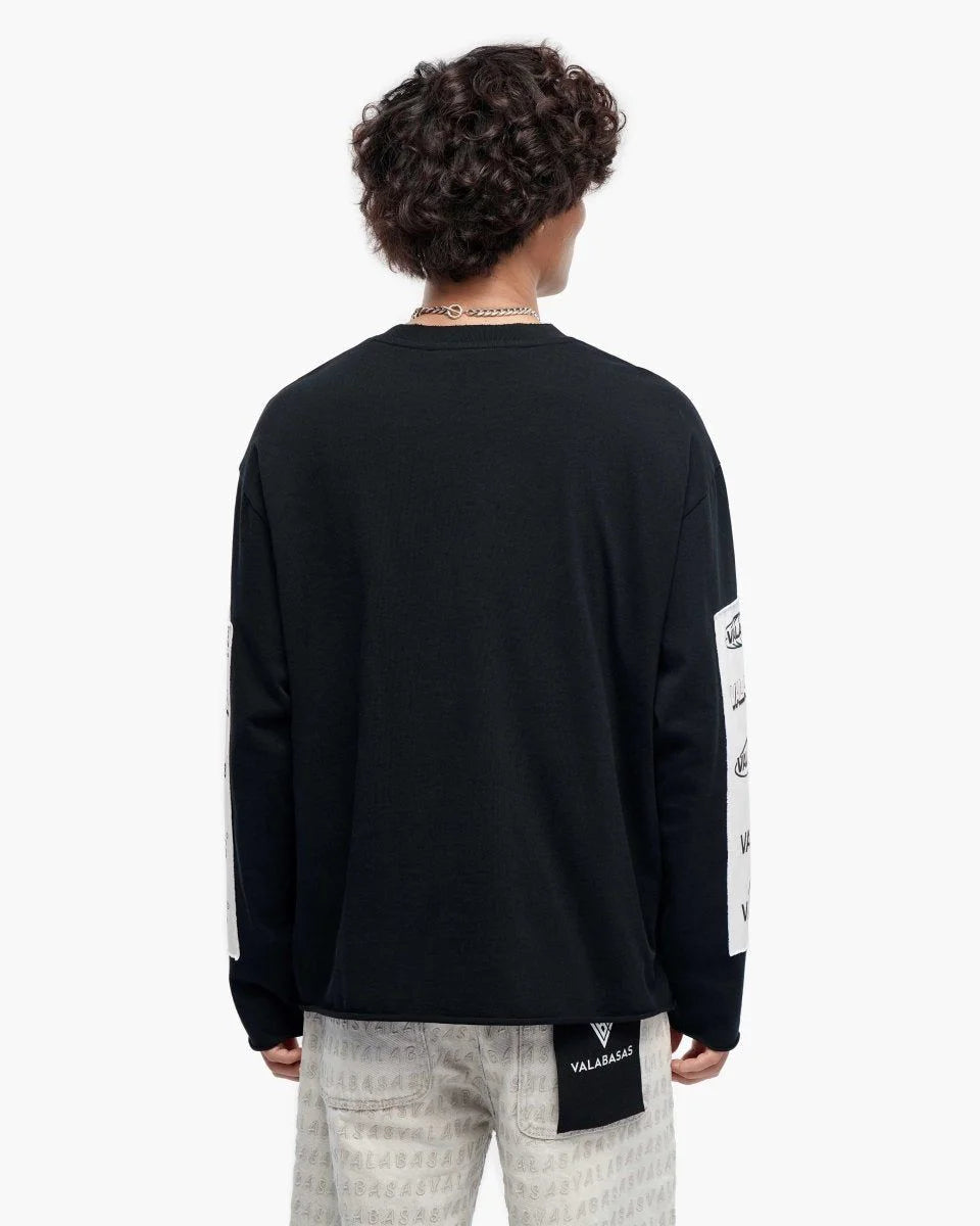 Men's Optic Nerve Vintage Black Long Sleeve T-Shirt