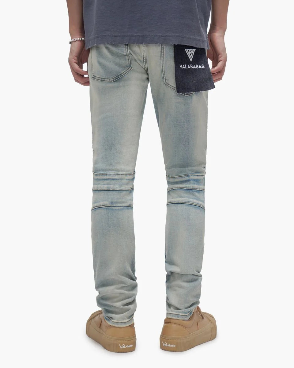 Men's Mr Biker Light Wash Jeans Pant