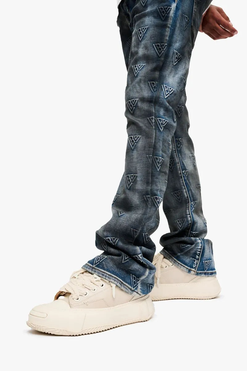 Men's Tagged Stacked Denim Pant