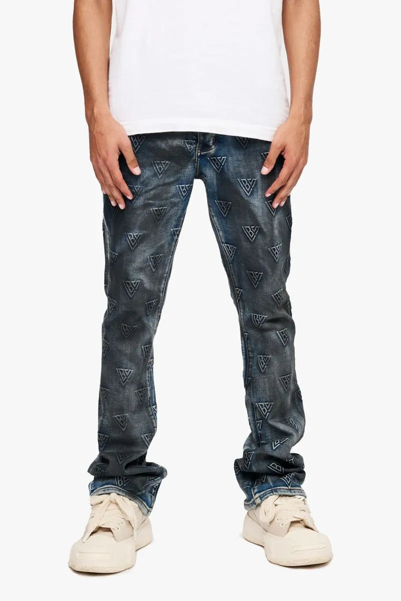Men's Tagged Stacked Denim Pant