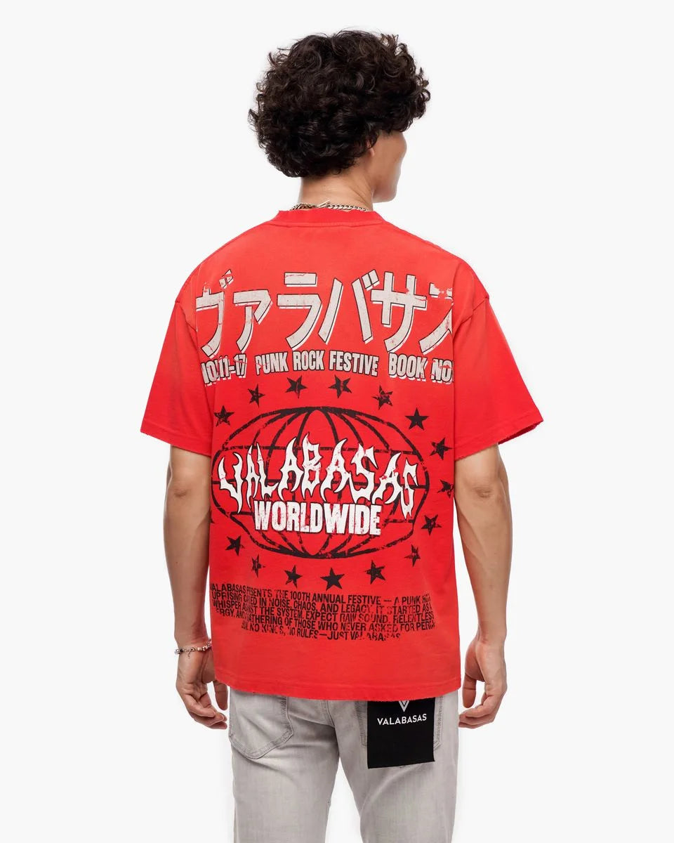 Men's Punk Fest Red T-Shirt