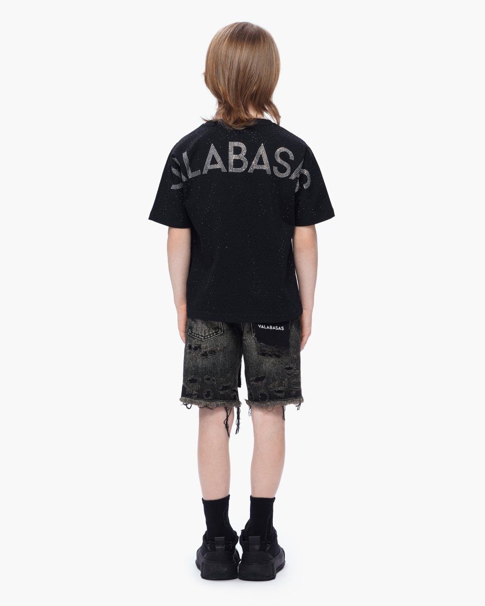 Kid's Clipped Denim Shorts