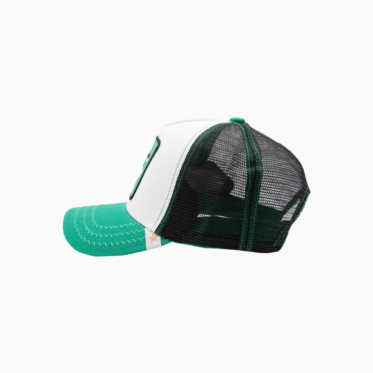 gold-star-hats-the-cartoon-green-white-black-trucker-hat-zo01-white