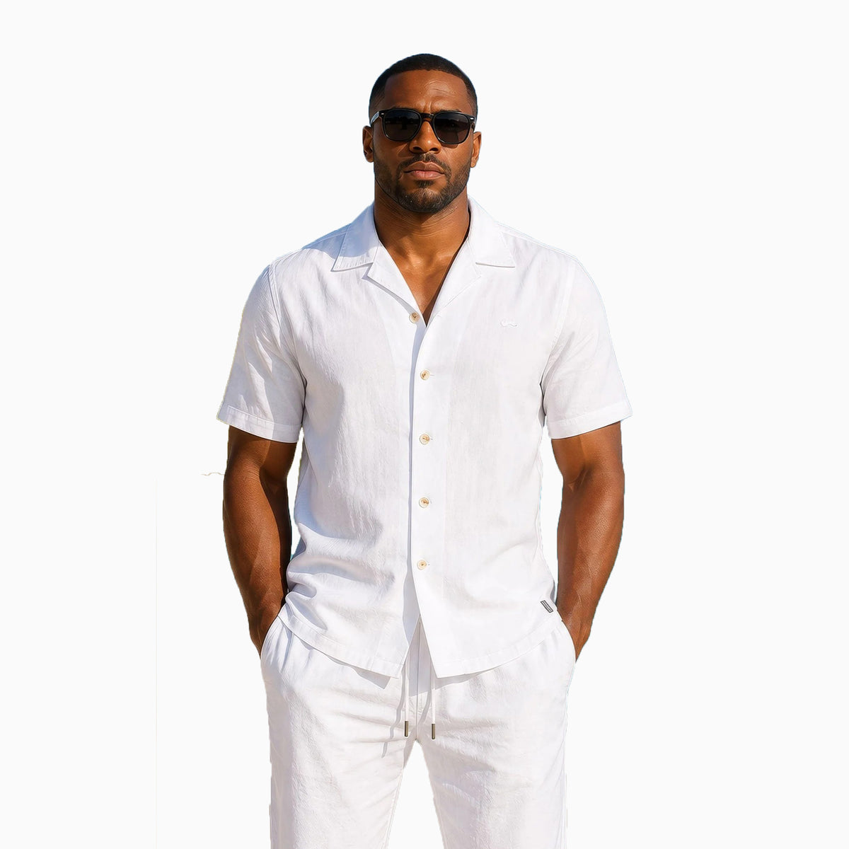 Men's Bryson Linen Shirt A Tiziano - Tops and Bottoms USA