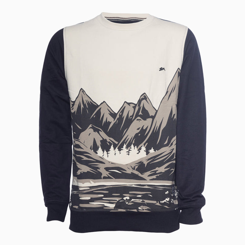 A-Tiziano Men's Taylor Printed Fleece Sweatshirt