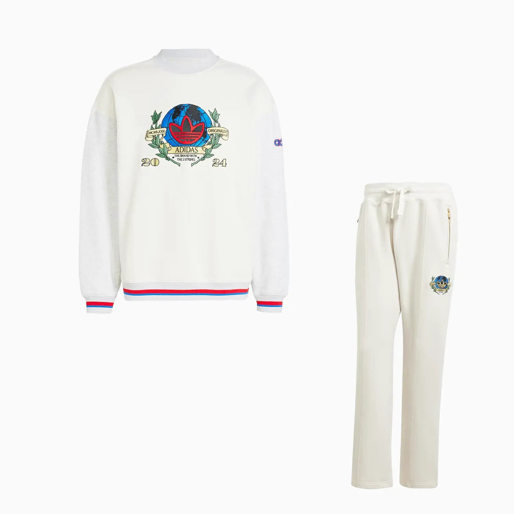 adidas originals ラガーシャツ 1972年ロゴ スウェット
