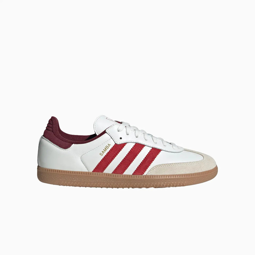 adidas Men Samba OG White Better Scarlet JI3201, 7.5