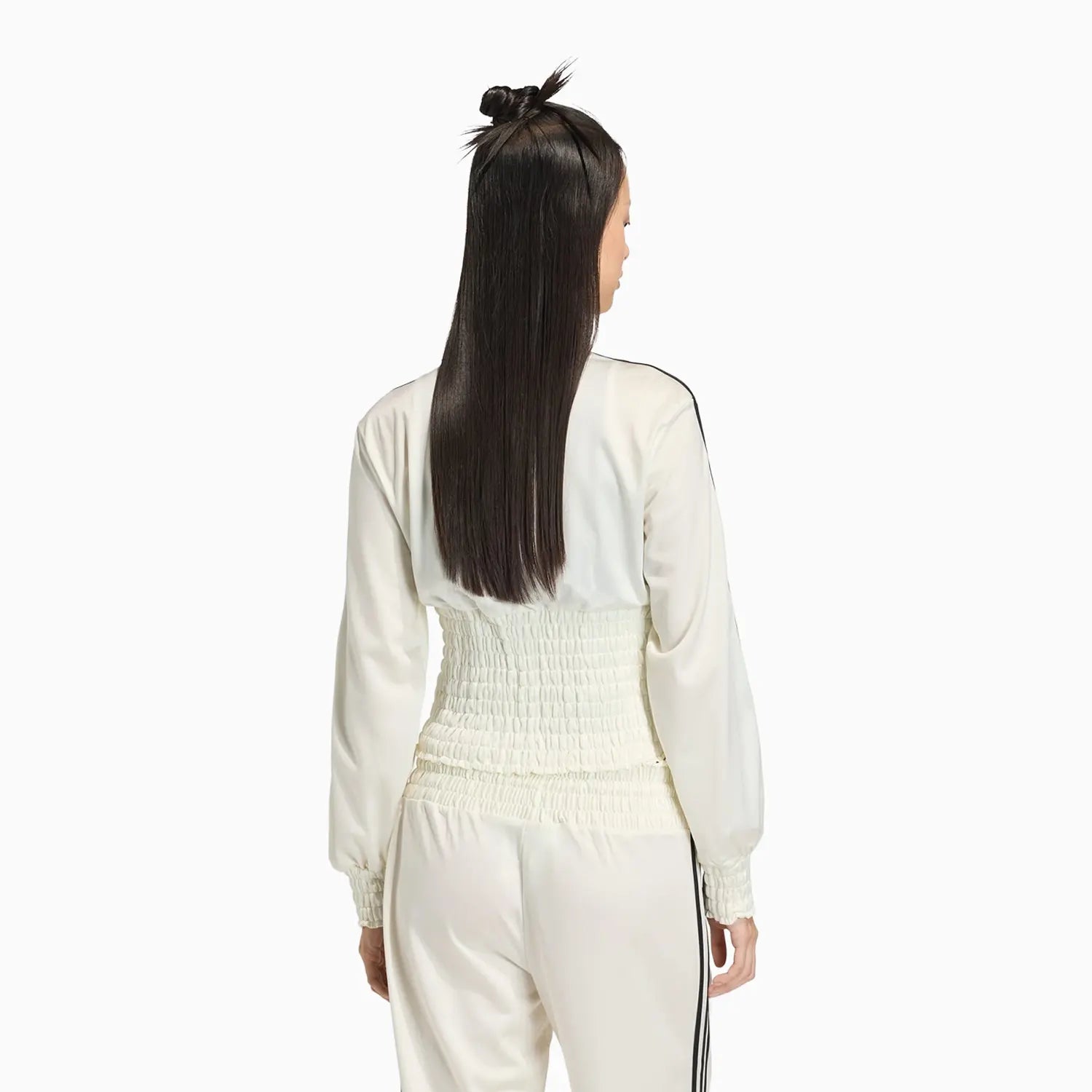 Women's Smocked Firebird Track Jacket adidas - Tops and Bottoms USA