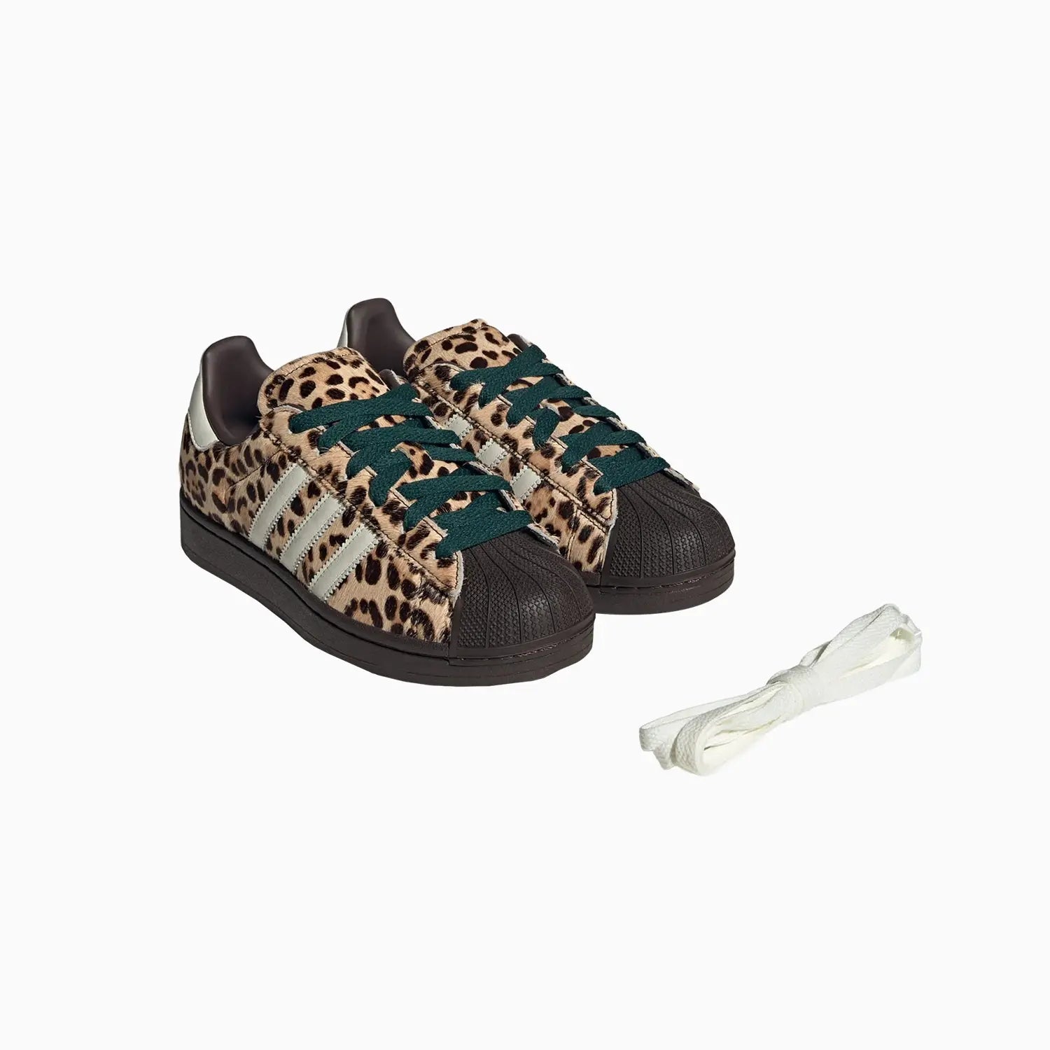 adidas Originals Superstar II Dark Brown/Ivory/Gold Metallic Women's Shoes, Size: 9