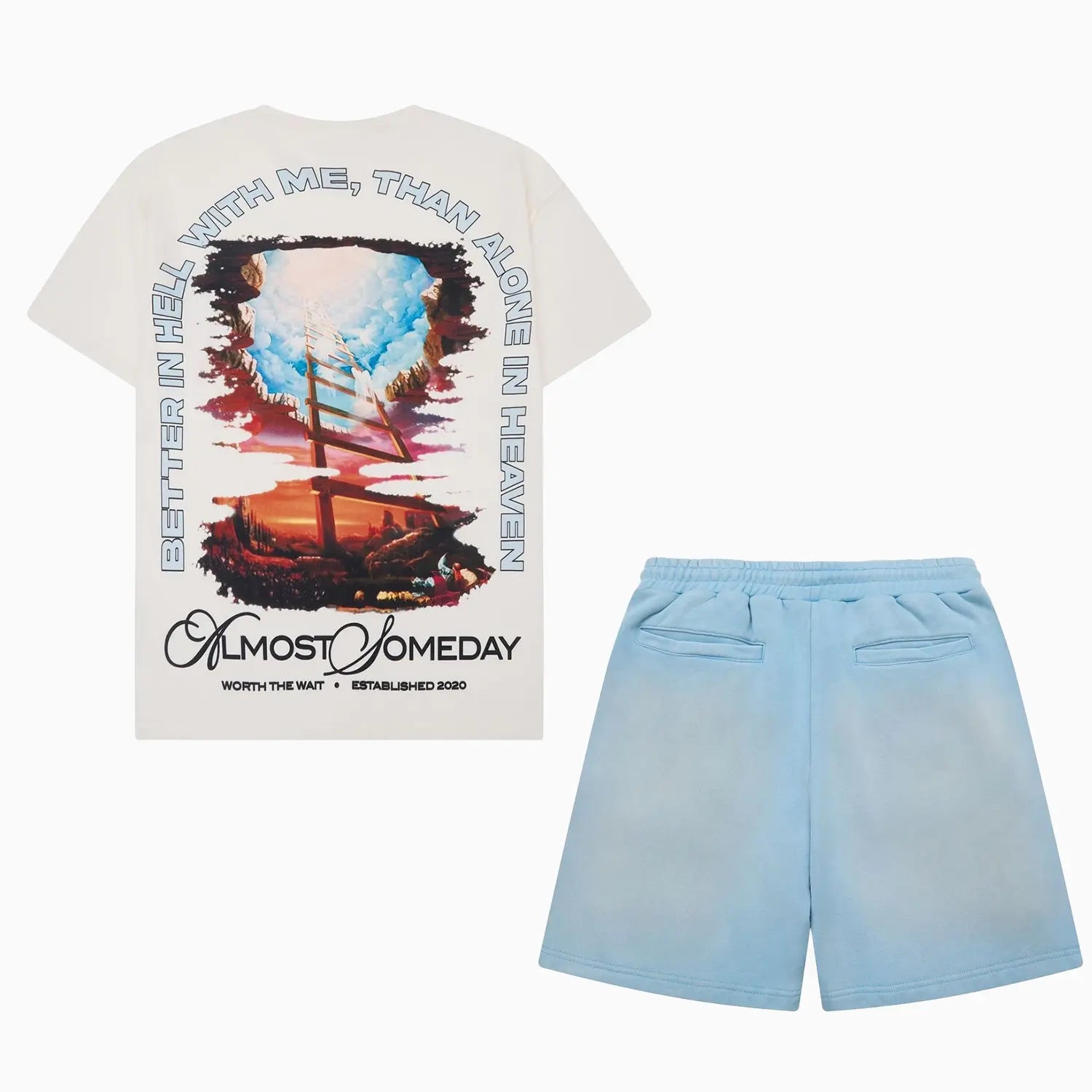 Men's Crossroads T-Shirt and Shorts Outfit Almost Someday - Tops and Bottoms USA