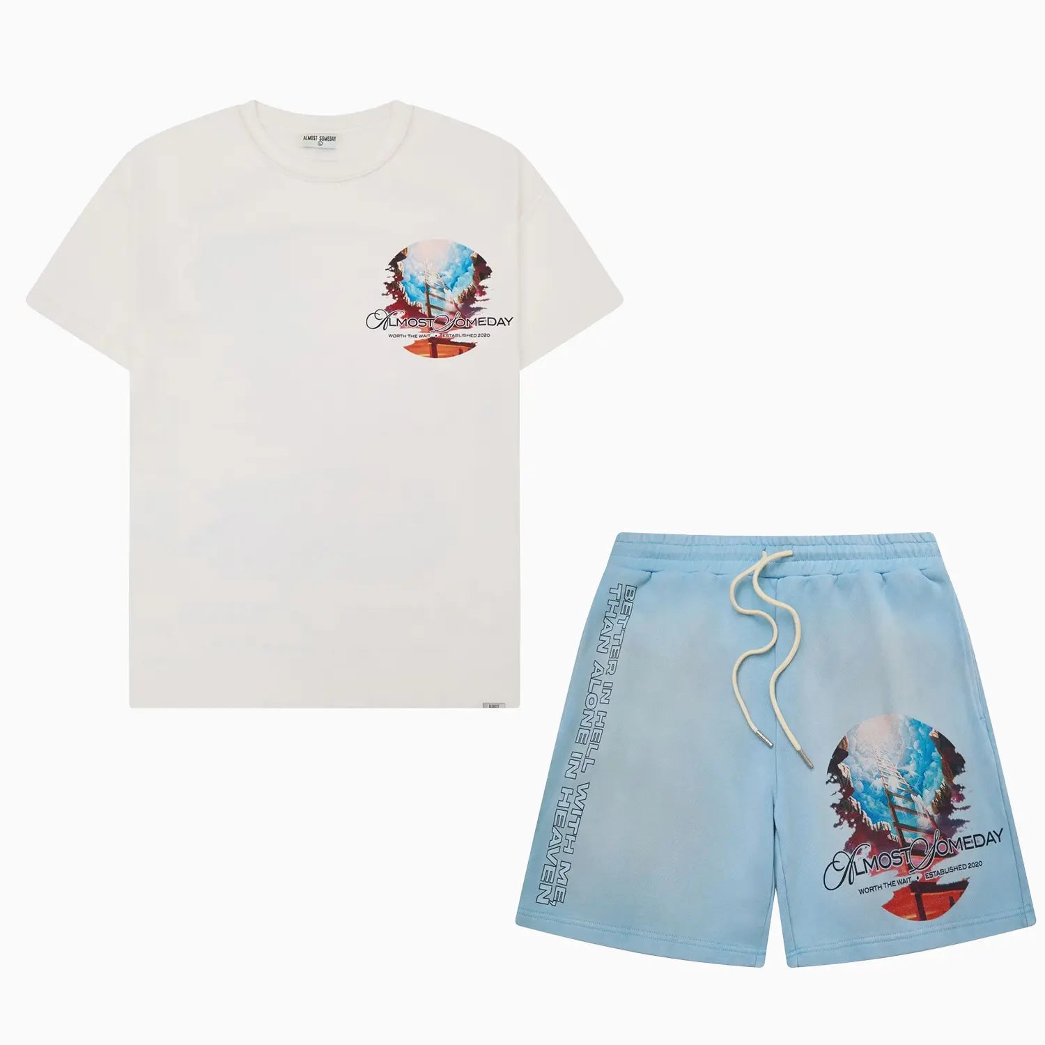 Men's Crossroads T-Shirt and Shorts Outfit Almost Someday - Tops and Bottoms USA