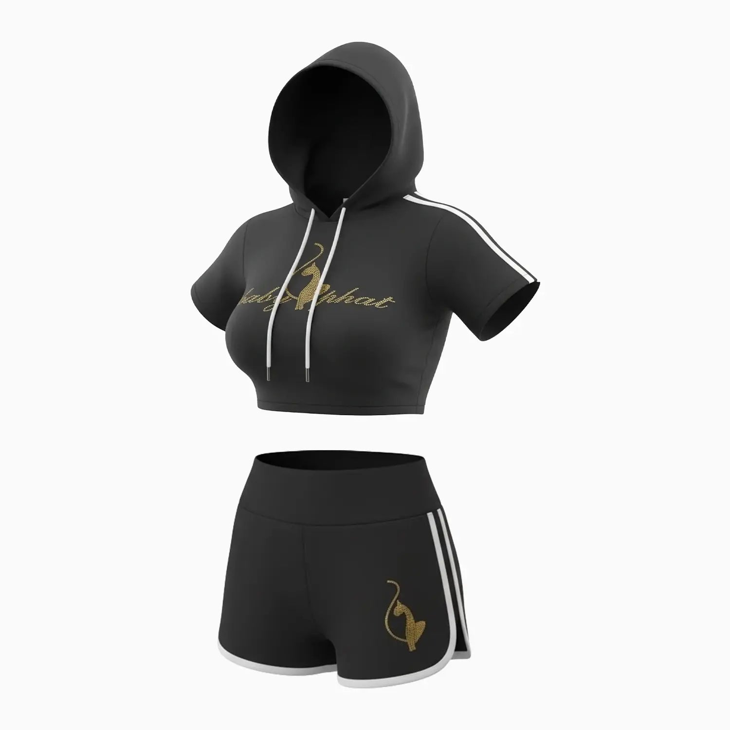 Women's Kitty Sparkles Outfit Baby Phat - Tops and Bottoms USA