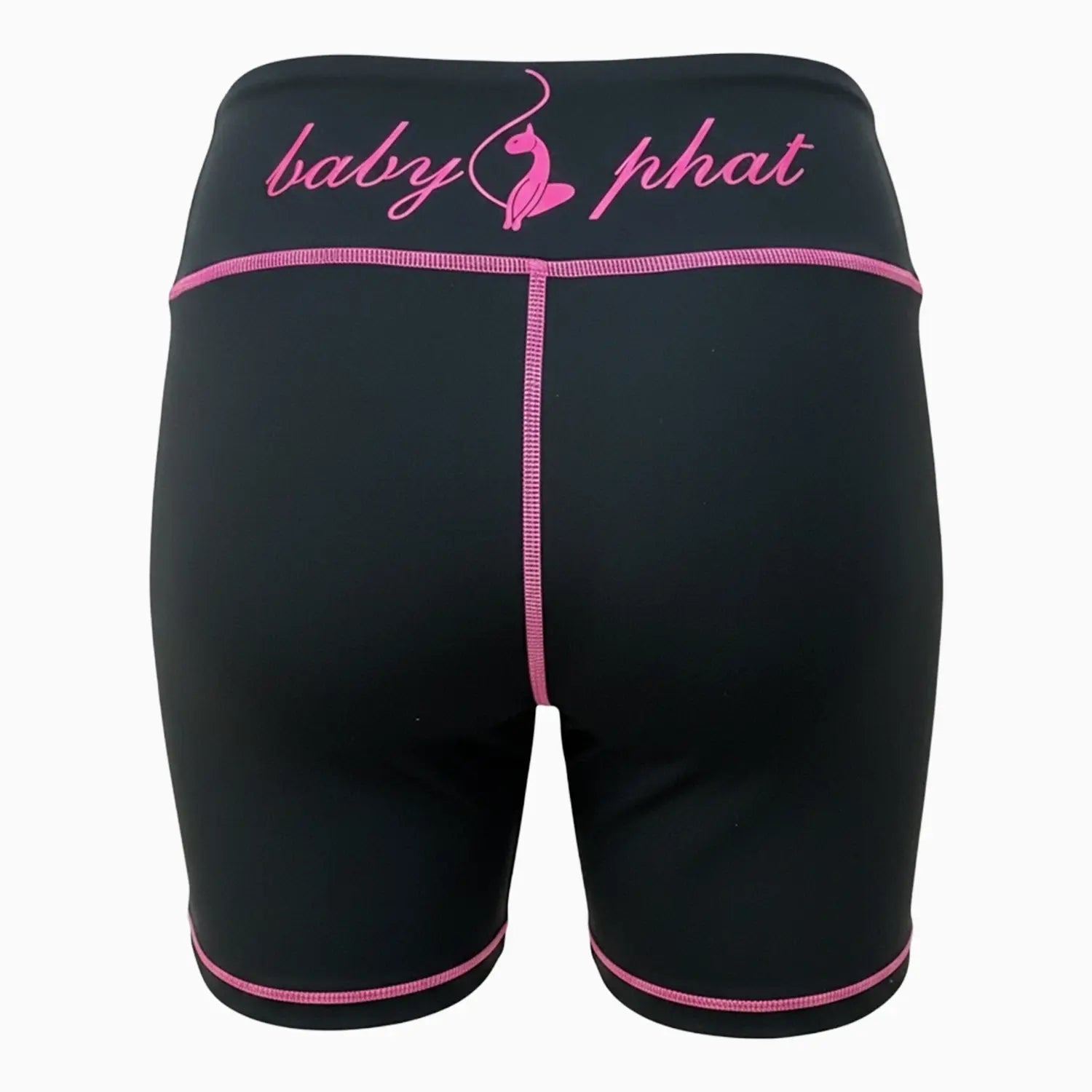 Women's Script Logo Racerback Sports Bra & Biker Shorts Outfit Baby Phat - Tops and Bottoms USA