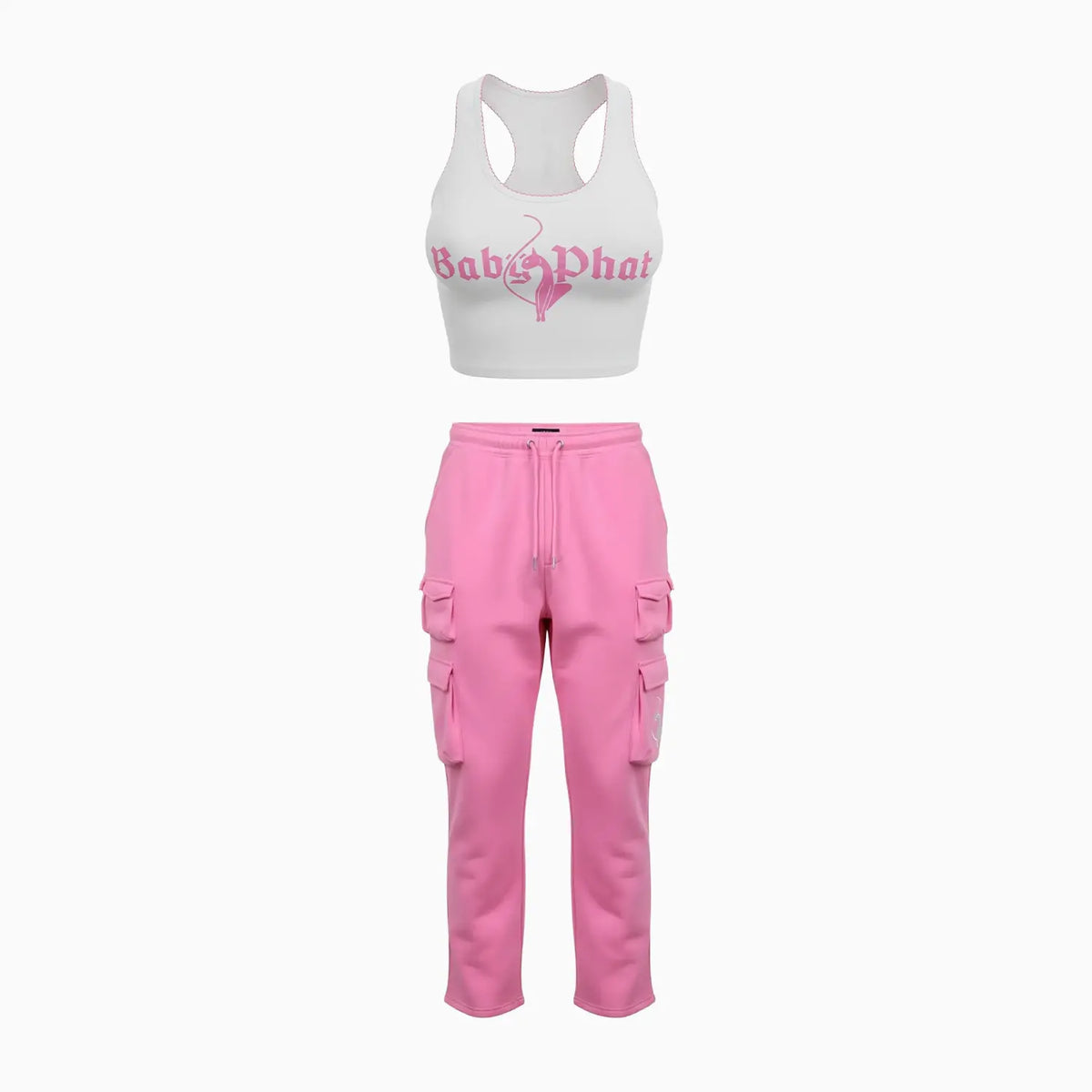 Baby Phat Women's Tank Top and Meow Super Cargo Pant Outfit