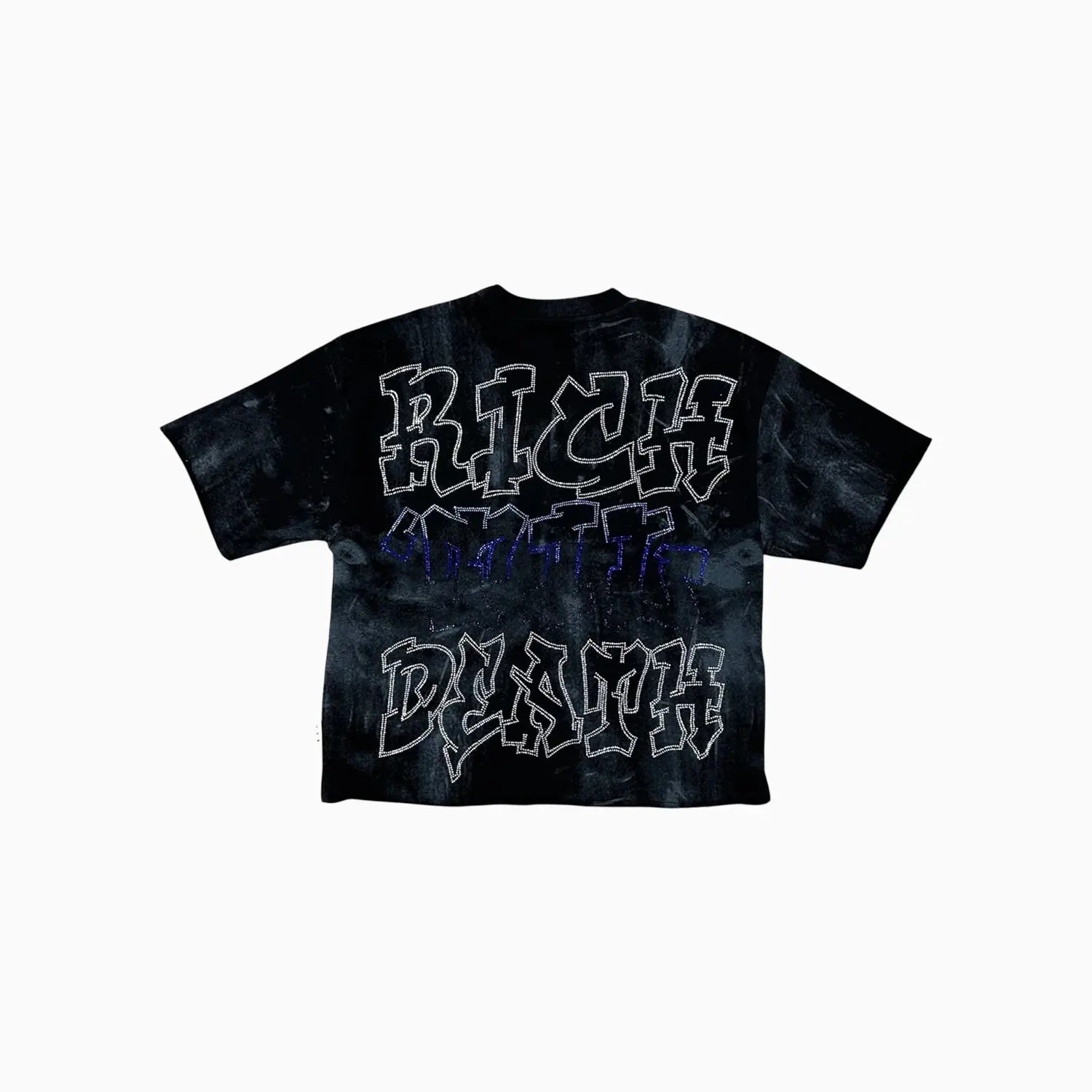 Men's Rich Til Death F Terry Cropped T-Shirt